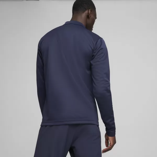  Cămaşă PUMA TEAMGOAL TRAINING 1/4 ZIP TO 65862906 PUMA NAVY/ALB/ALBASTRU PERSAN 