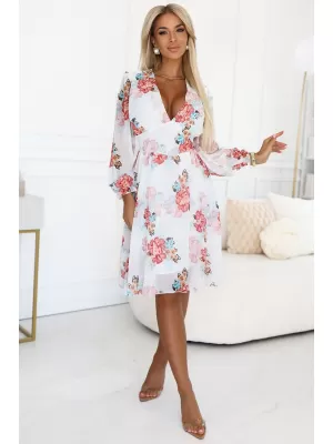 Rochie NUMOCO 388-3 FLORI COLORATE