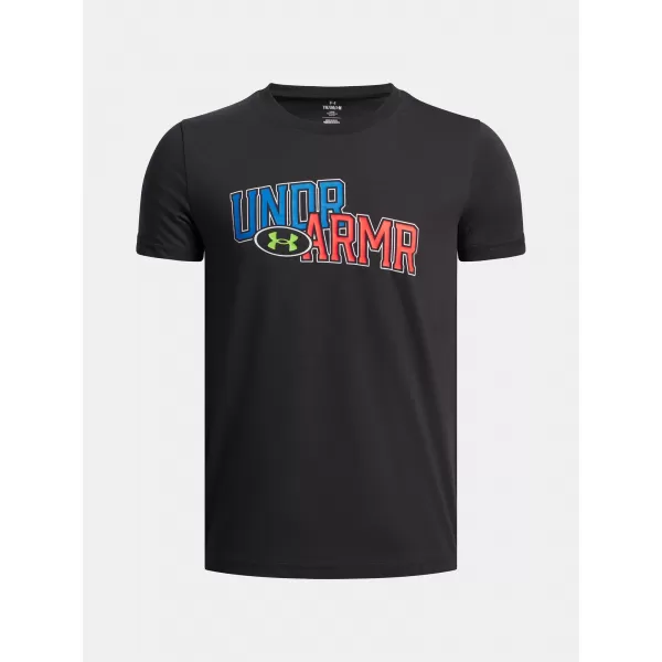  Tricou băieți UNDER ARMOUR UA OVERLAY WM SS 6005069-001 NEGRU 