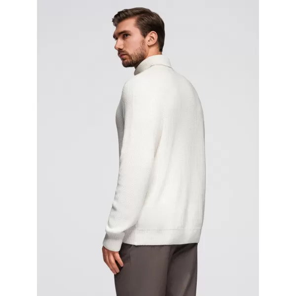  Pulover pentru bărbați OMBRE OM-SWTN-0162 ALB 