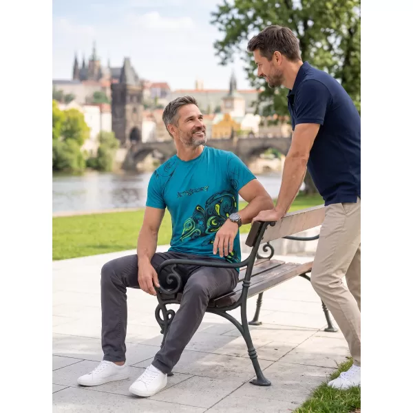  Cămașă de agrement pentru bărbați premium ALTISPORT VOJ/ALM122TR06 KEROSENUL 