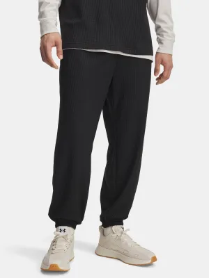 Pantaloni de trening pentru bărbați UNDER ARMOUR UA RIVAL WAFFLE JOGGER 1385932-001 NEGRU