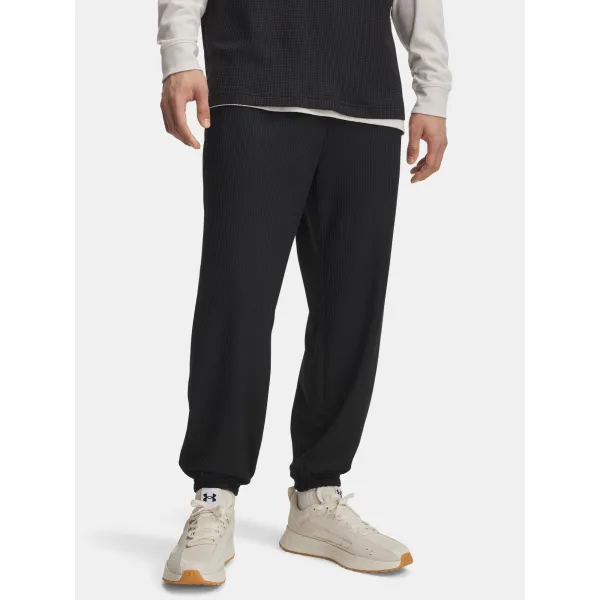  Pantaloni de trening pentru bărbați UNDER ARMOUR UA RIVAL WAFFLE JOGGER 1385932-001 NEGRU 
