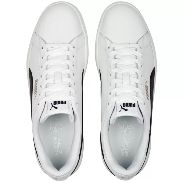  Pantofi pentru bărbați PUMA SMASH 3.0 L 39098703 PUMA ALB/NEGRU/AURIU/FILDEȘ 