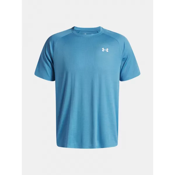  Tricou pentru bărbați UNDER ARMOUR UA TECH TEXTURED SS 1382796-453 ALBASTRU 