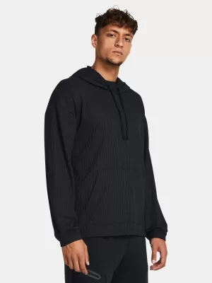 Hanorac pentru bărbați UNDER ARMOUR UA RIVAL WAFFLE HOODIE 1383108-001 NEGRU