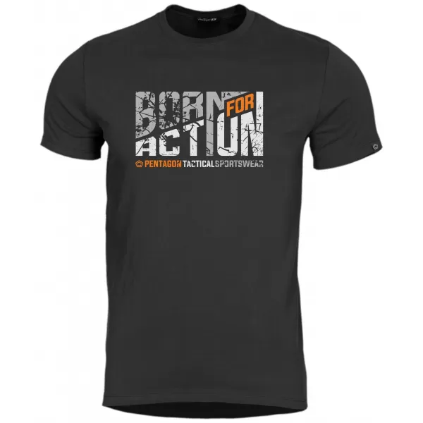  tricou PENTAGON AGERON BORN FOR ACTION K09012 NEGRU 