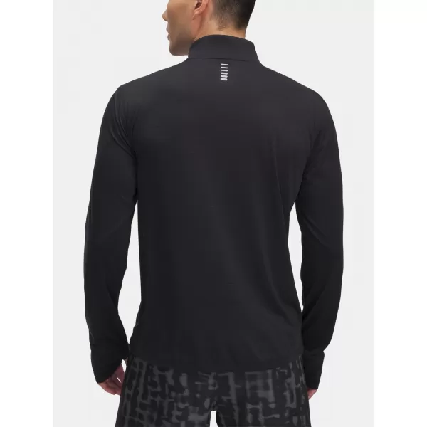  Tricou pentru bărbați UNDER ARMOUR UA LAUNCH 1/4 ZIP 6005542-001 NEGRU 