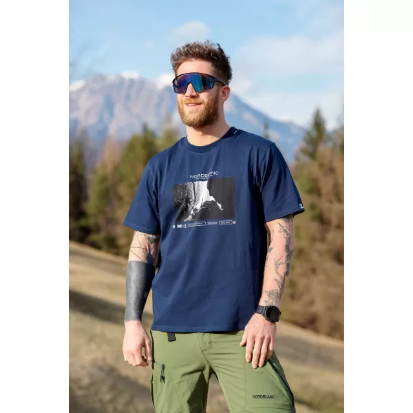  Cămaşă NORDBLANC ALONE NBSMT8149 ALBASTRU 