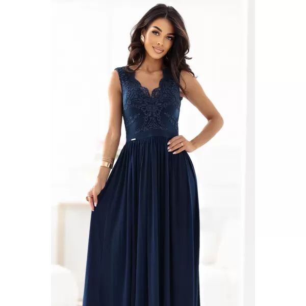  Rochie NUMOCO 215-6 ALBASTRU ÎNCHIS 