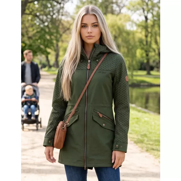  Geacă de softshell pentru femei ALTISPORT GEMEE KAKI 