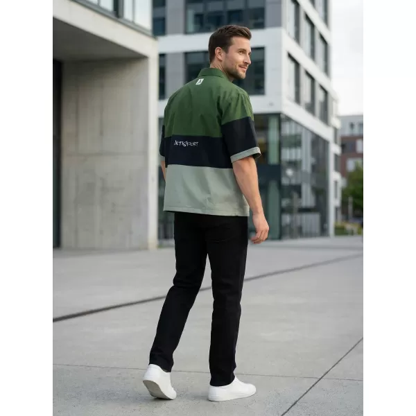  Cămașă premium pentru bărbați ALTISPORT VOJ/ALM051KOS01 KAKI 