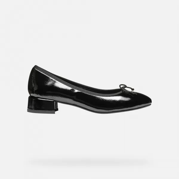  Pantofi de dama cu toc GEOX FLORETIA NEGRU 