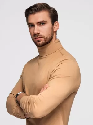Cămaşă OMBRE OM-LSCL-0130 MARO DESCHIS