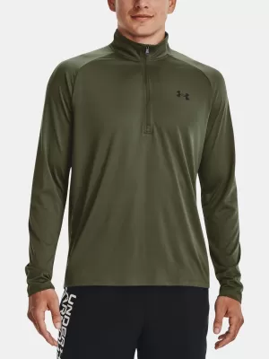 Tricou pentru bărbați UNDER ARMOUR UA TECH 2.0 1/2 ZIP 1328495-392 VERDE