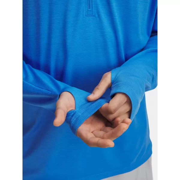  Tricou pentru bărbați UNDER ARMOUR UA LAUNCH 1/4 ZIP 6005542-402 ALBASTRU 