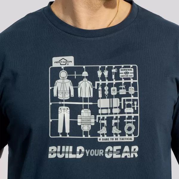  tricou PENTAGON AGERON BUILD YOUR GEAR K09012 KAKI 