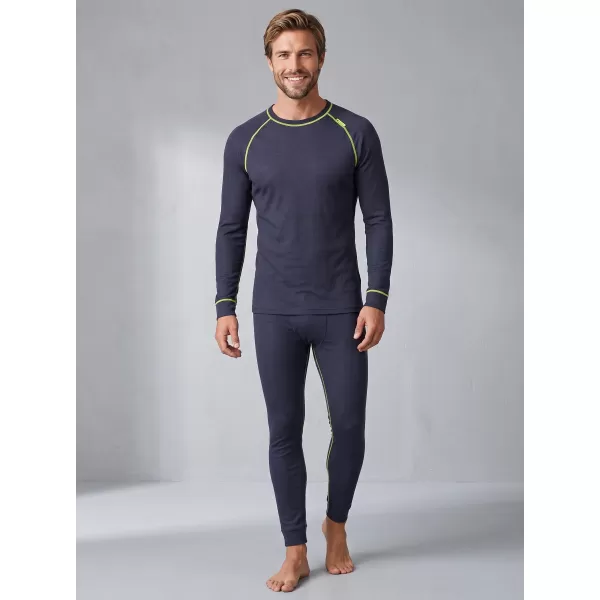  Set termic pentru bărbați ALTISPORT GAIN GRI ÎNCHIS/LIME 