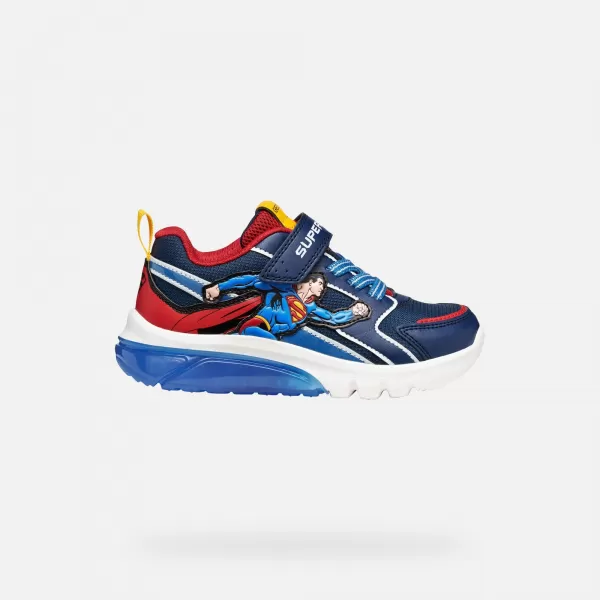  Adidași pentru băieți GEOX CIBERDRON J56LBD05411C0200 ALBASTRU 