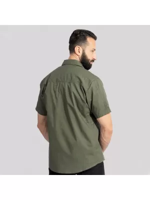Cămașă pentru bărbați PENTAGON PLATO SHIRT SHORT K02019 LUP/GRI