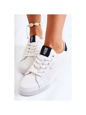 Pantofi de damă BIG STAR HH274071 ALB/NEGRU Pantofi Big Star