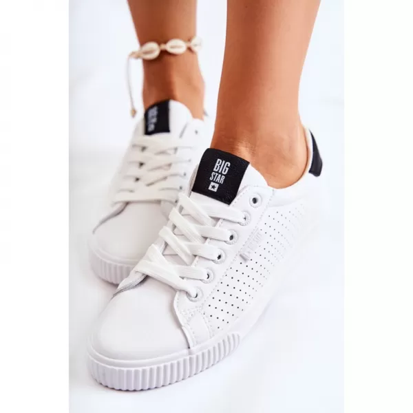  Pantofi de damă BIG STAR HH274071 ALB/NEGRU Pantofi Big Star 