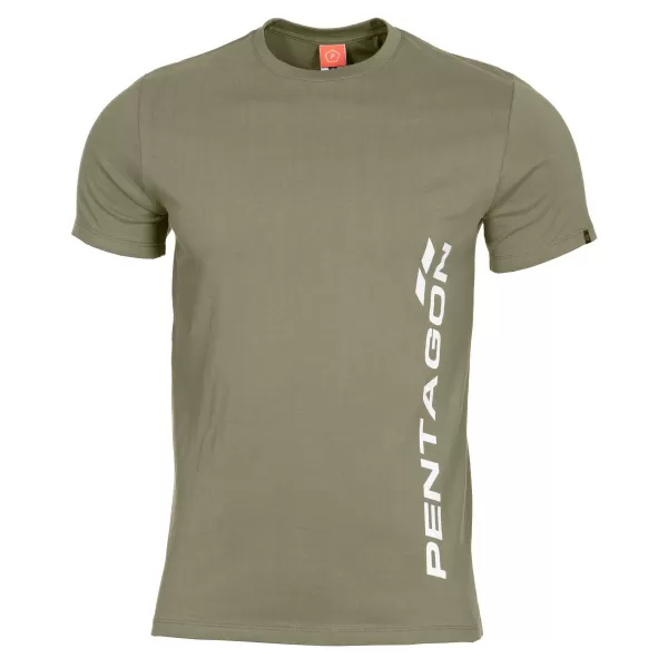  tricou PENTAGON VERTICAL K09012 VERDE MĂSLINIU 