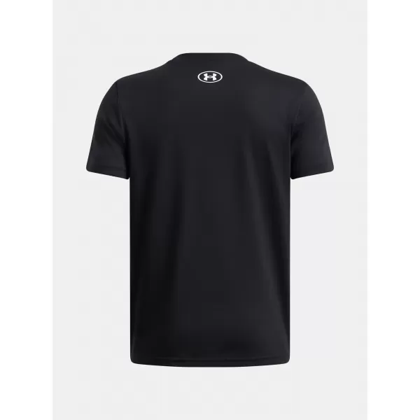  Tricou băieți UNDER ARMOUR UA B LOGO WORDMARK SS 1389963-001 NEGRU 