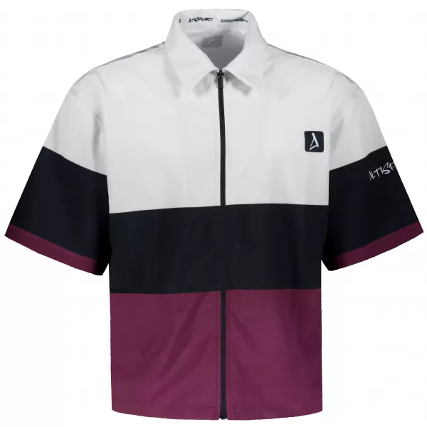  Cămașă premium pentru bărbați ALTISPORT VOJ/ALM051KOS01 BURGUNDIA 
