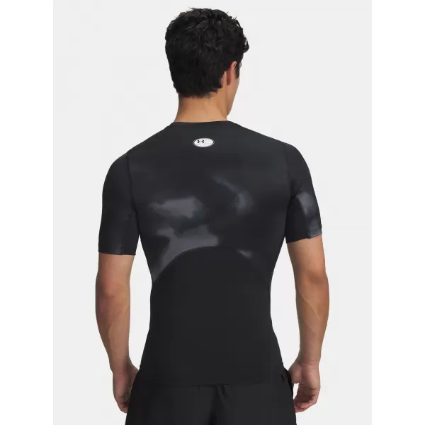  Tricou pentru bărbați UNDER ARMOUR UA HG ARMOUR PRINTED SS 1383321-003 NEGRU 