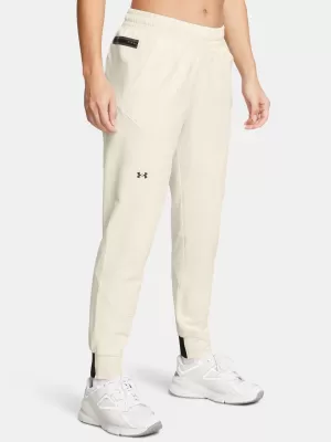Pantaloni de trening pentru femei UNDER ARMOUR UA UNSTOPPABLE JOGGER 1376926-110 ALB