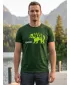 Tricou pentru bărbați cu mâneci scurte ALTISPORT ALM193129 STICLĂ