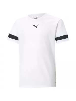 Jersey pentru copii PUMA FASTPLAY JSY V JR STRIPES3 60588601 PUMA ALB