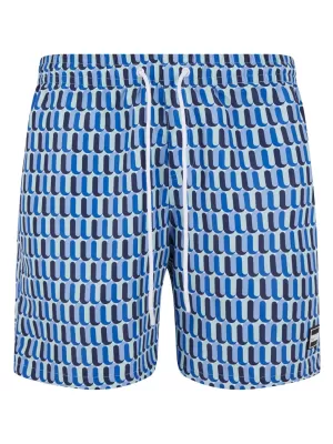 Pantaloni scurți de baie URBAN CLASSICS TB2679 MODEL RETRO ALBASTRU