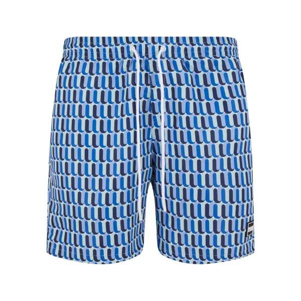  Pantaloni scurți de baie URBAN CLASSICS TB2679 MODEL RETRO ALBASTRU 