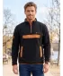 Hanorac pentru bărbați din fleece ALTISPORT GARM NEGRU/MARO
