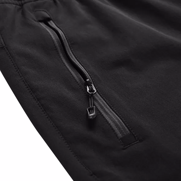  Pantaloni softshell pentru bărbați ALPINE PRO HURF 2 NEGRU 
