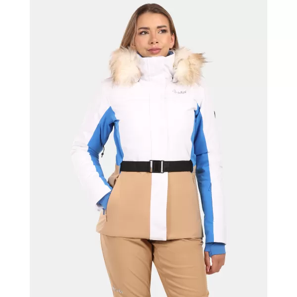  Jachetă de schi pentru femei KILPI CARRIE-W ZL0108KI ALB 