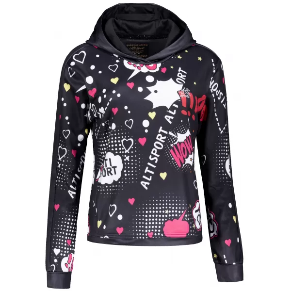  Hanorac de dama ALTISPORT GILL NEGRU 