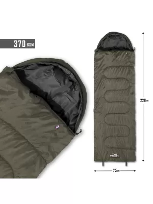 Sac de dormit PENTAGON MAJOR SLEEPING BAG 370GR/M² D19002 MARO GRI