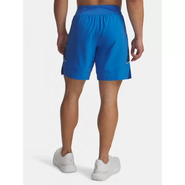  Pantaloni scurți pentru bărbați UNDER ARMOUR UA LAUNCH PRO 2N1 7 SHORTS ALBASTRU 