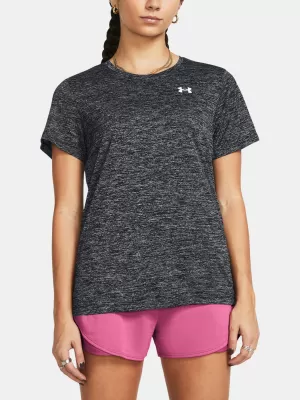 Tricou pentru femei UNDER ARMOUR TECH SSC- TWIST 1384230-001 NEGRU