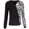 Tricou de damă KIXMI VIVIANE NEGRU/ALB