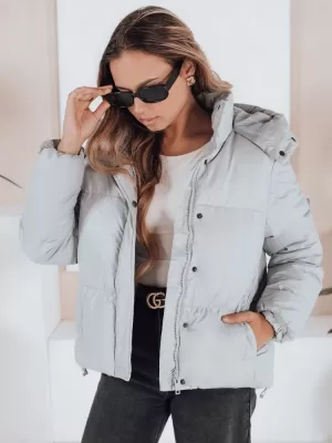 Geacă pentru doamne DSTREET COLLAR TY5190 GRI DESCHIS