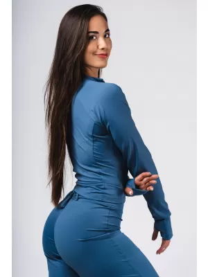 Trening Deni x Fitness cu fermoar 314 BLUE Nebbia