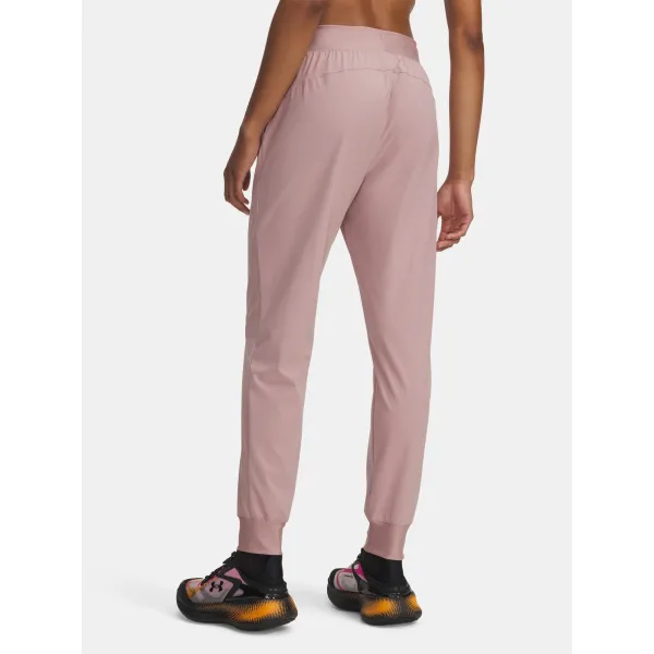  Pantaloni sport de damă UNDER ARMOUR UA RIVAL HI RISE WOVEN PANT 1382727-673 ROZ 