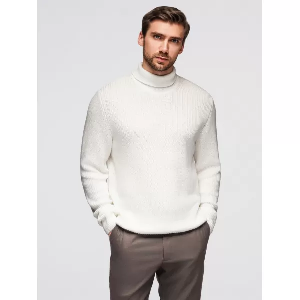  Pulover pentru bărbați OMBRE OM-SWTN-0162 ALB 
