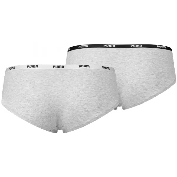  Chiloți PUMA WOMEN HIPSTER 2P PACK 90785205 GRI/GRI 
