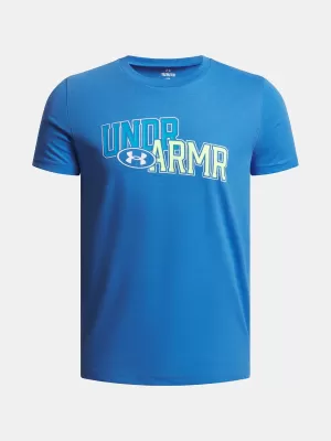 Tricou băieți UNDER ARMOUR OVERLAY WM SS ALBASTRU