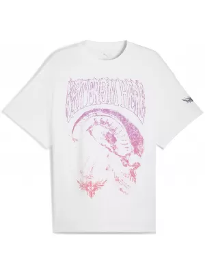 Cămaşă PUMA MELO WORLD TOUR-NAMENT TEE I 63237201 PUMA ALB